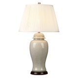 Ivory Crackle 1 žárovka Large Stolní lampa