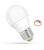 LED stmívatelná žárovka koule E27 6W 14380 studená bílá