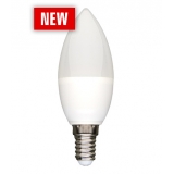 LED žárovka E14 6W svíčka studená bílá 13027