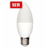 LED žárovka E27 6W svíčka studená bílá 13062