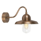 Somerton 1 žárovka Nástěnné světlo - Aged Brass