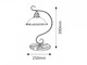 Secesní stolní lampička Elisett 2752 (Rabalux)