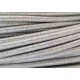 Textilní kabel - stříbrný